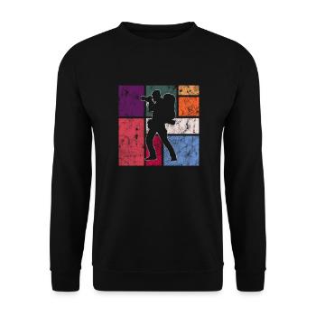 Fotografie - Unisex Pullover - Schwarz - Vorne - Alina (178cm) & Michal (187cm)