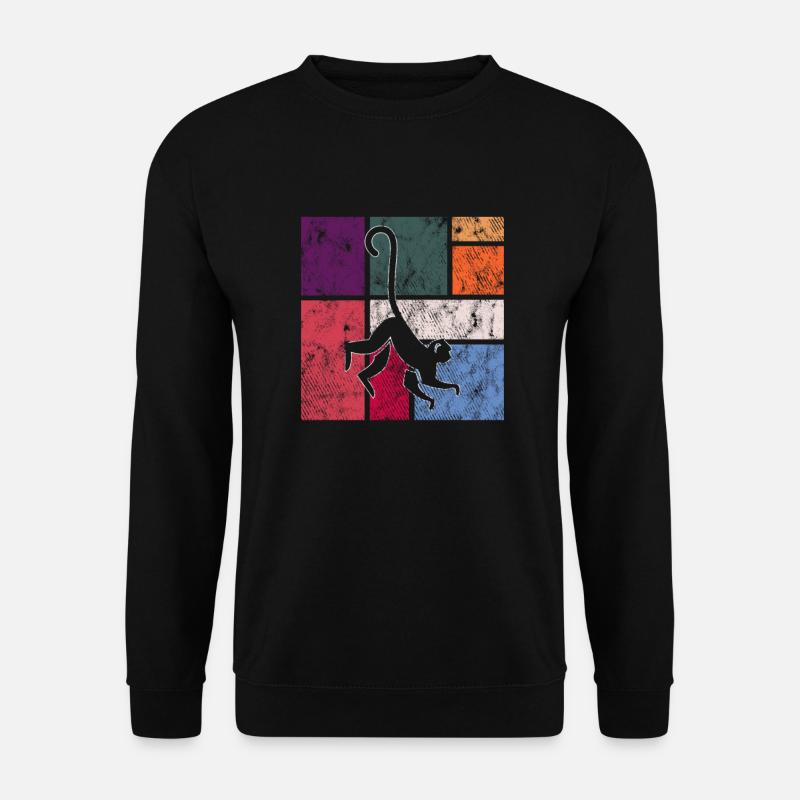 Affe - Unisex Pullover - Schwarz