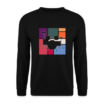 Percussion - Sweat-shirt Unisexe - noir - Devant - Alina (178cm) & Michal (187cm)