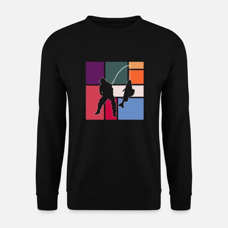 Angeln - Unisex Pullover - Schwarz