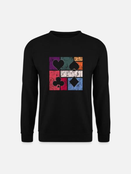 Poker - Unisex Pullover - Schwarz