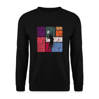 Tennis - Sweat-shirt Unisexe - noir - Devant - Alina (178cm) & Michal (187cm)