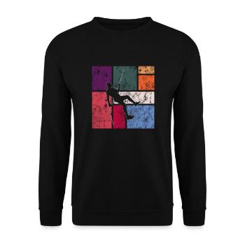 Grimper - Sweat-shirt Unisexe - noir - Devant - Alina (178cm) & Michal (187cm)