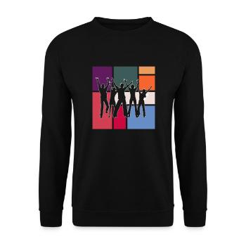 Dance - Unisex Sweatshirt - black - Front - Alina (178cm) & Michal (187cm)