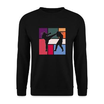 Arts martiaux - Sweat-shirt Unisexe - noir - Devant - Alina (178cm) & Michal (187cm)