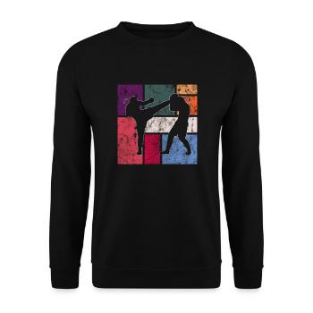 Martial arts - Unisex Sweatshirt - black - Front - Alina (178cm) & Michal (187cm)