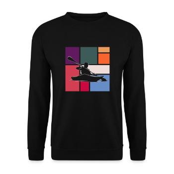 Kanu - Unisex Pullover - Schwarz - Vorne - Alina (178cm) & Michal (187cm)