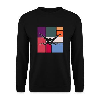 Nager - Sweat-shirt Unisexe - noir - Devant - Alina (178cm) & Michal (187cm)