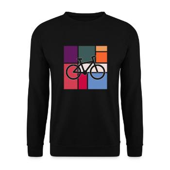 Bicyclette - Sweat-shirt Unisexe - noir - Devant - Alina (178cm) & Michal (187cm)