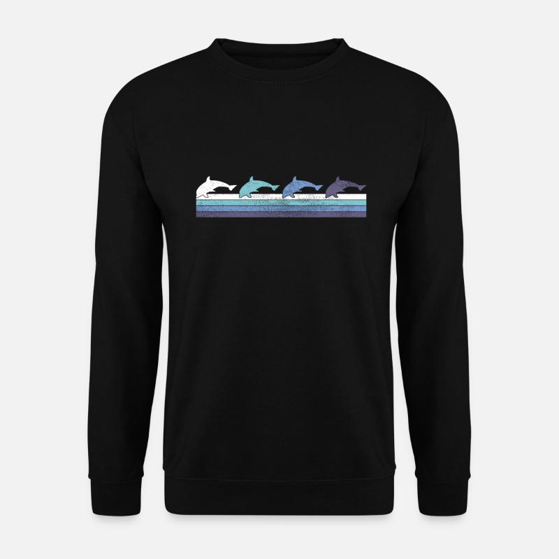 Delfin - Unisex Pullover - Schwarz