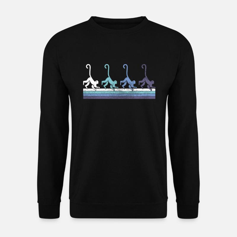 Affe - Unisex Pullover - Schwarz