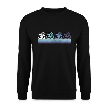 Meditation - Unisex Sweatshirt - black - Front - Alina (178cm) & Michal (187cm)