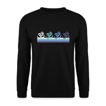 Meditation - Unisex Sweatshirt - black - Front - Alina (178cm) & Michal (187cm)