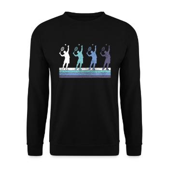 Tennis - Sweat-shirt Unisexe - noir - Devant - Alina (178cm) & Michal (187cm)