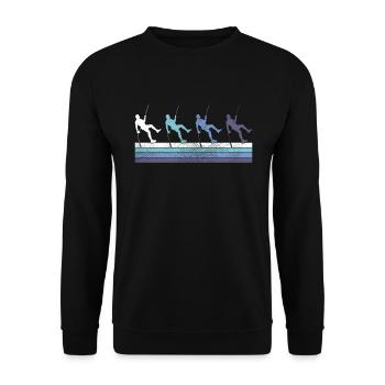 Grimper - Sweat-shirt Unisexe - noir - Devant - Alina (178cm) & Michal (187cm)