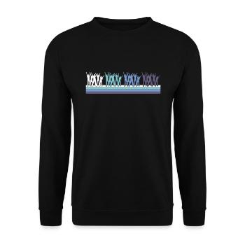 Dance - Unisex Sweatshirt - black - Front - Alina (178cm) & Michal (187cm)