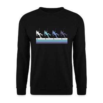 Grimper - Sweat-shirt Unisexe - noir - Devant - Alina (178cm) & Michal (187cm)