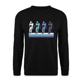Football - Unisex Pullover - Schwarz - Vorne - Alina (178cm) & Michal (187cm)
