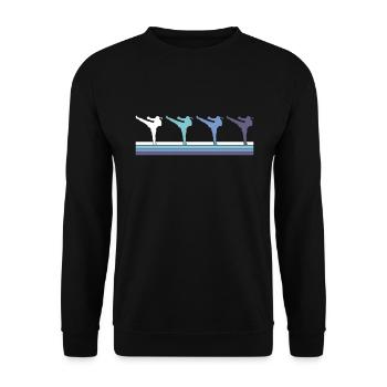 Martial arts - Unisex Sweatshirt - black - Front - Alina (178cm) & Michal (187cm)