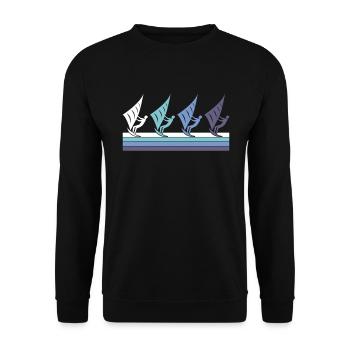 Kite - Unisex Sweatshirt - black - Front - Alina (178cm) & Michal (187cm)