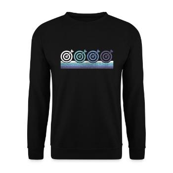 Darts - Unisex Pullover - Schwarz - Vorne - Alina (178cm) & Michal (187cm)