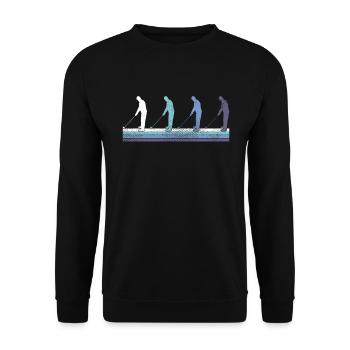 Gulf - Unisex Sweatshirt - black - Front - Alina (178cm) & Michal (187cm)