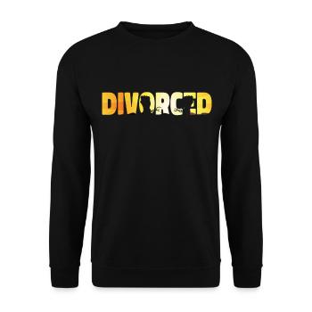 Happy Divorce Party Sunset - Unisex Pullover - Schwarz - Vorne - Alina (178cm) & Michal (187cm)
