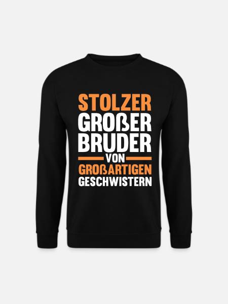 Geschwister Brüder Bruder - Unisex Pullover - Schwarz