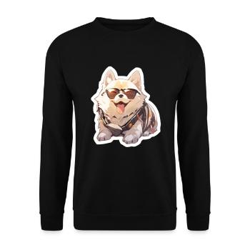 Chiens Chien Propriétaire Chien Amoureux Animal - Sweat-shirt Unisexe - noir - Devant - Alina (178cm) & Michal (187cm)