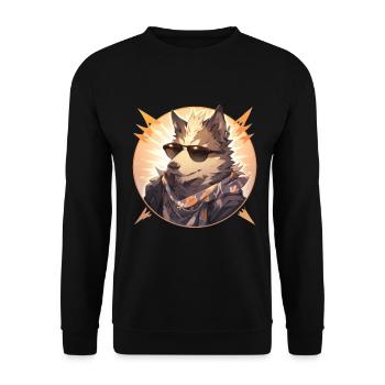 Chiens Chien Propriétaire Chien Amoureux Animal - Sweat-shirt Unisexe - noir - Devant - Alina (178cm) & Michal (187cm)