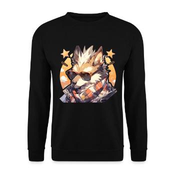 Chiens Chien Propriétaire Chien Amoureux Animal - Sweat-shirt Unisexe - noir - Devant - Alina (178cm) & Michal (187cm)