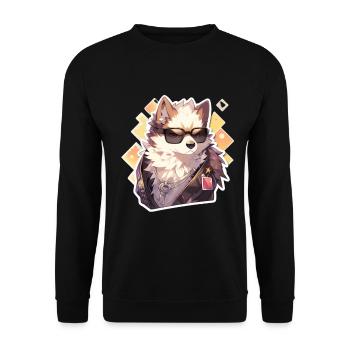 Dogs Pet Dog Owner Dog Lover Animal - Unisex Sweatshirt - black - Front - Alina (178cm) & Michal (187cm)