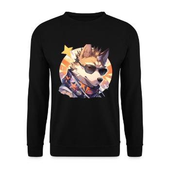 Chiens Chien Propriétaire Chien Amoureux Animal - Sweat-shirt Unisexe - noir - Devant - Alina (178cm) & Michal (187cm)