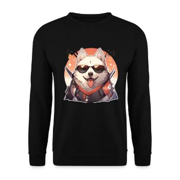 Chiens Chien Propriétaire Chien Amoureux Animal - Sweat-shirt Unisexe - noir - Devant - Alina (178cm) & Michal (187cm)