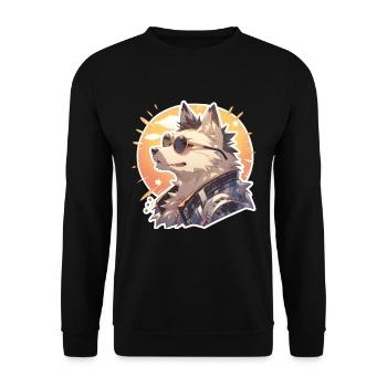 Chiens Chien Propriétaire Chien Amoureux Animal - Sweat-shirt Unisexe - noir - Devant - Alina (178cm) & Michal (187cm)