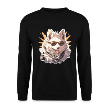 Chiens Chien Propriétaire Chien Amoureux Animal - Sweat-shirt Unisexe - noir - Devant - Alina (178cm) & Michal (187cm)