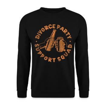 Happy Divorce Party Divorce Party - Unisex Pullover - Schwarz - Vorne - Alina (178cm) & Michal (187cm)