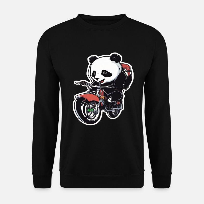 Panda Vélo Vélo Panda - Sweat-shirt Unisexe - noir