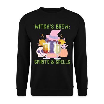 Witch’s Brew: Ghosts & Spells Barman Hal - Sweat-shirt Unisexe - noir - Devant - Alina (178cm) & Michal (187cm)