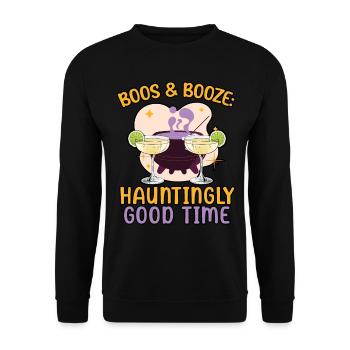 Fusel & Schnaps: Eerily beautiful time for Halloween - Unisex Sweatshirt - black - Front - Alina (178cm) & Michal (187cm)