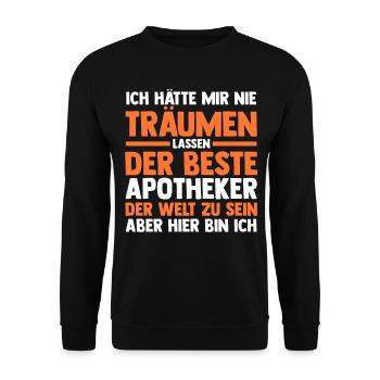 Apotheke Pharmazie Mediziner Apotheker - Unisex Pullover - Schwarz - Vorne - Alina (178cm) & Michal (187cm)