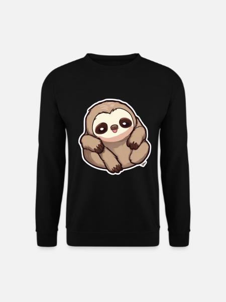 Sloth Sloth Sloth Baby Sloth Sjovt - Unisex sweater - sort