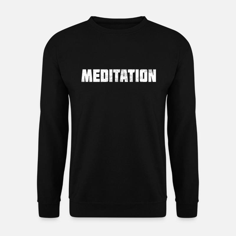 Meditation - Unisex Pullover - Schwarz