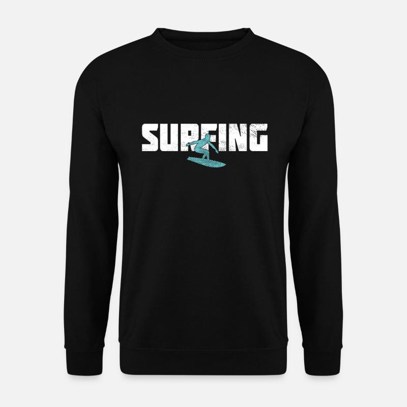 Surfen - Unisex Pullover - Schwarz