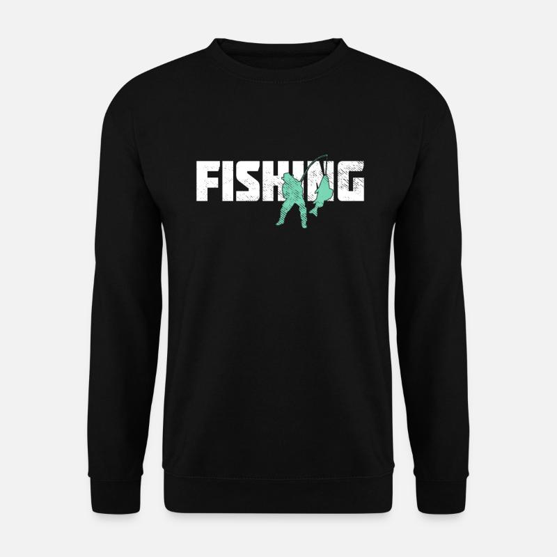 Angeln - Unisex Pullover - Schwarz