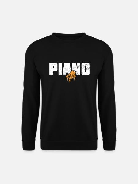 Klavier - Unisex Pullover - Schwarz