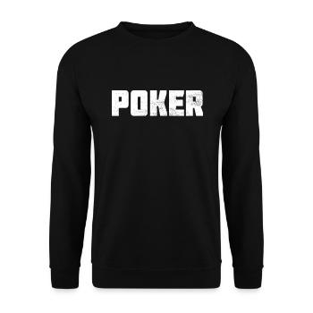 Poker - Unisextröja - svart - Fram - Alina (178cm) & Michal (187cm)