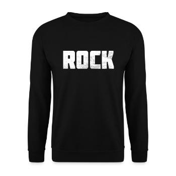 Rock - Unisex Pullover - Schwarz - Vorne - Alina (178cm) & Michal (187cm)