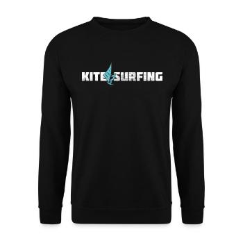Kite surfing - Unisex Sweatshirt - black - Front - Alina (178cm) & Michal (187cm)