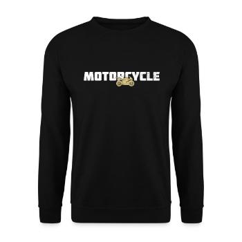 Motocyclette - Sweat-shirt Unisexe - noir - Devant - Alina (178cm) & Michal (187cm)